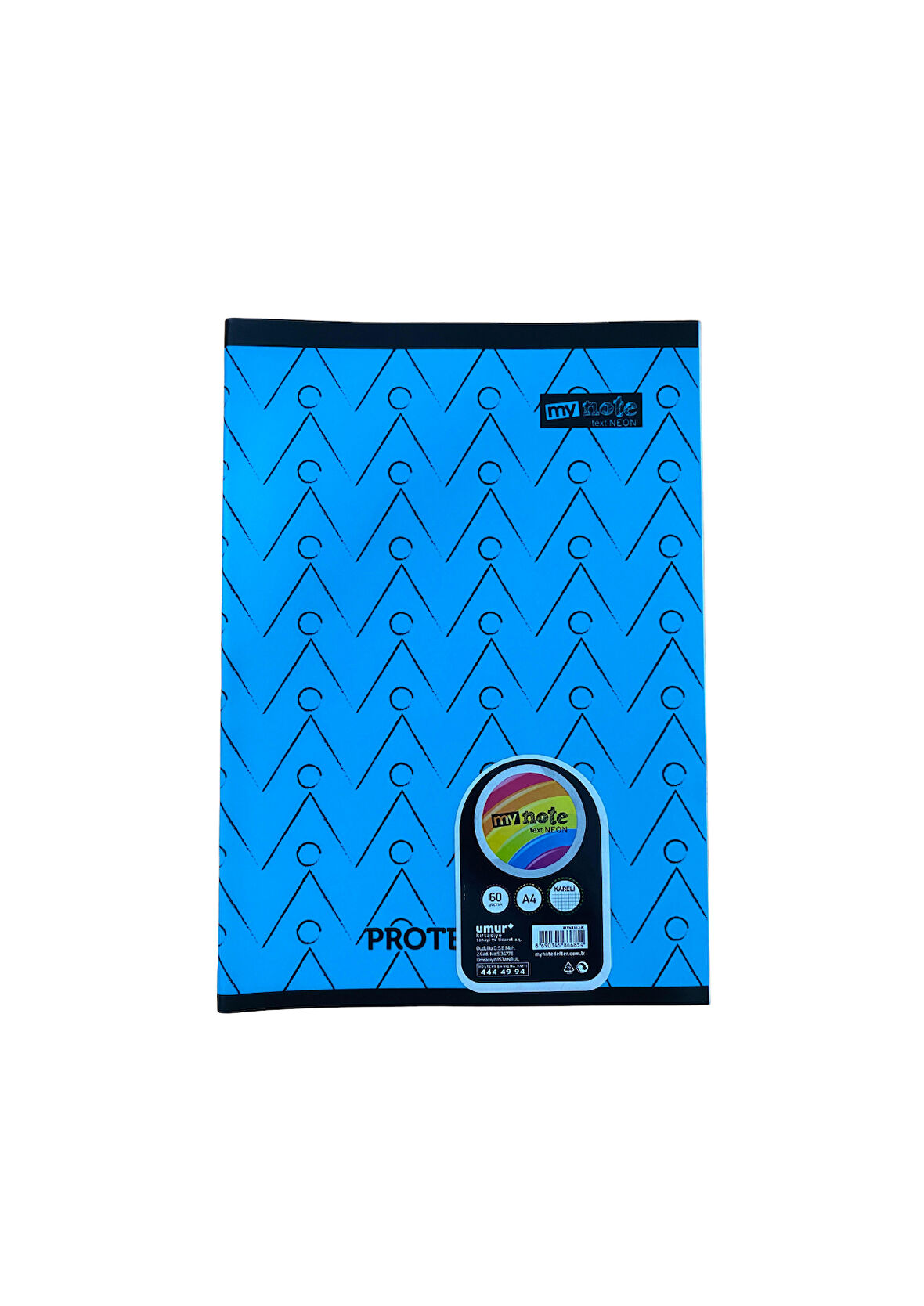 Mynote Text Neo A4 Defter 60yp Kareli