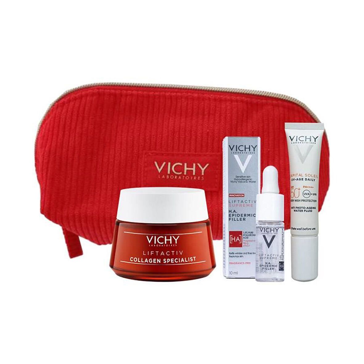 Vichy Lifactiv Yaşlanma Karşıtı Bakım Rutini Seti - Çanta