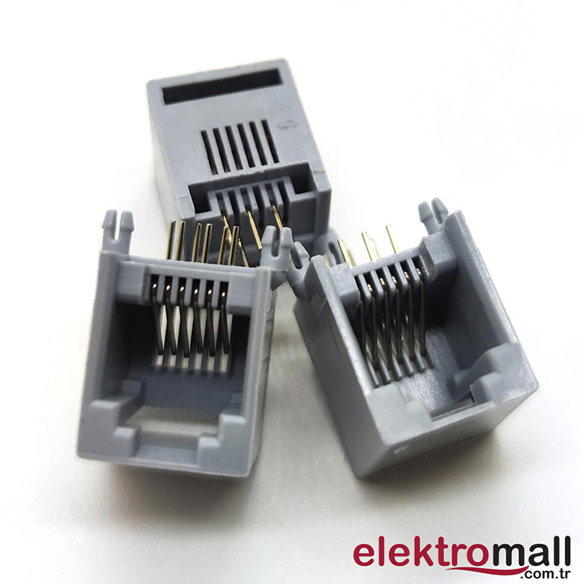 Rj11 6P6C 90 DERECE DİŞİ SOKET 10 ADET