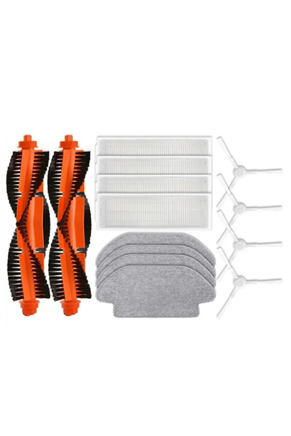 Xiaomi S10 vacuum robot süpürge uyumlu yedek fırça filtre mop