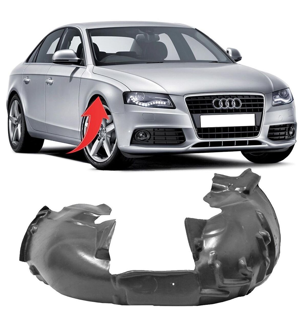 8K0821172 AUDI A4 08-12 CAMURLUK DAVLUMBAZI ON SAG