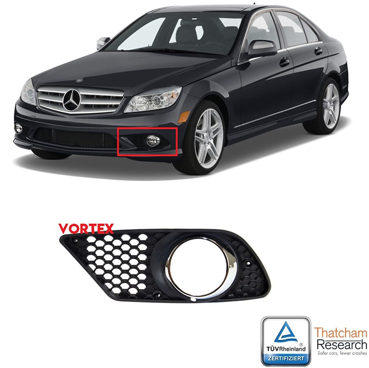 2048850253 SİS FAR KAPAĞI SOL ( AMG ) W204 2007- 