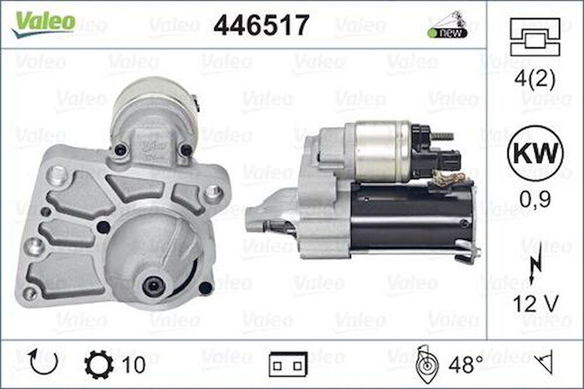Valeo 446517 Mars Motoru 3008 5008 308 Partner Tepe 207 308 508 208 5008 Berlıngo III Ds3 C4 II Ds4 C3 III C4 C4 Pıcasso Ep6C 1.6 16V Euro5 Ds5 Rcz 508 C4 II Ds4 207 C3 Pıcasso Ep6Cdt 12W 0.9A Mını F56 R56 R60 R60