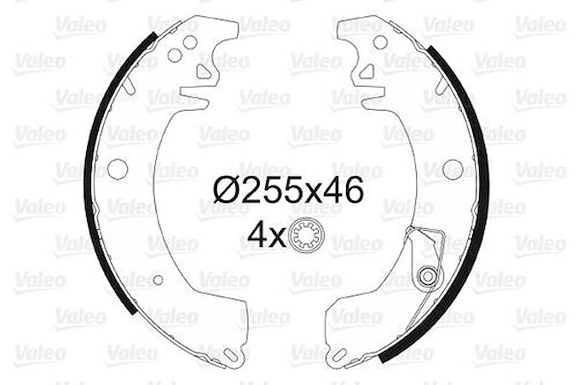Valeo 562045 Arka Fren Pabuçlu Balata Trafic 1.4 1.6 Em 7701202324