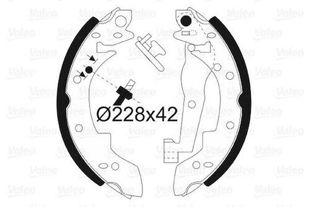 Valeo 562074 Arka Fren Balatası Pabuç BMW 316 316I 320I E29 00A00902