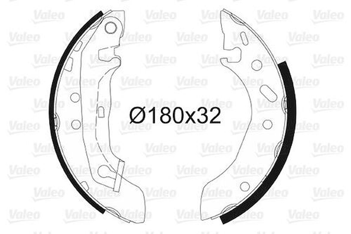 Valeo 562085 Arka Fren Balatası Takım Pabuç Escort V VI VII 1.3 1.4 90-99 Orion III 1.3 1.4 90-93 ABS'siz 5027751