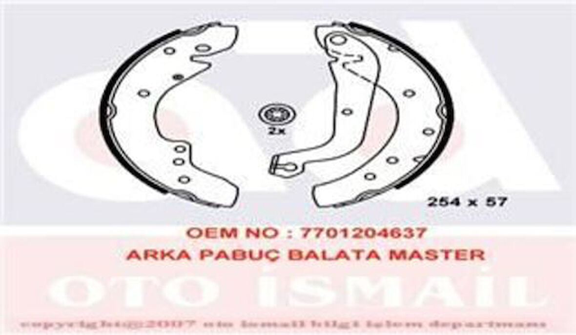 Valeo 562631 Arka Fren Pabuçlu Balata Boxer 1400 Kg Jumper 1400 Kg Ducato 1400 Kg 7701204637