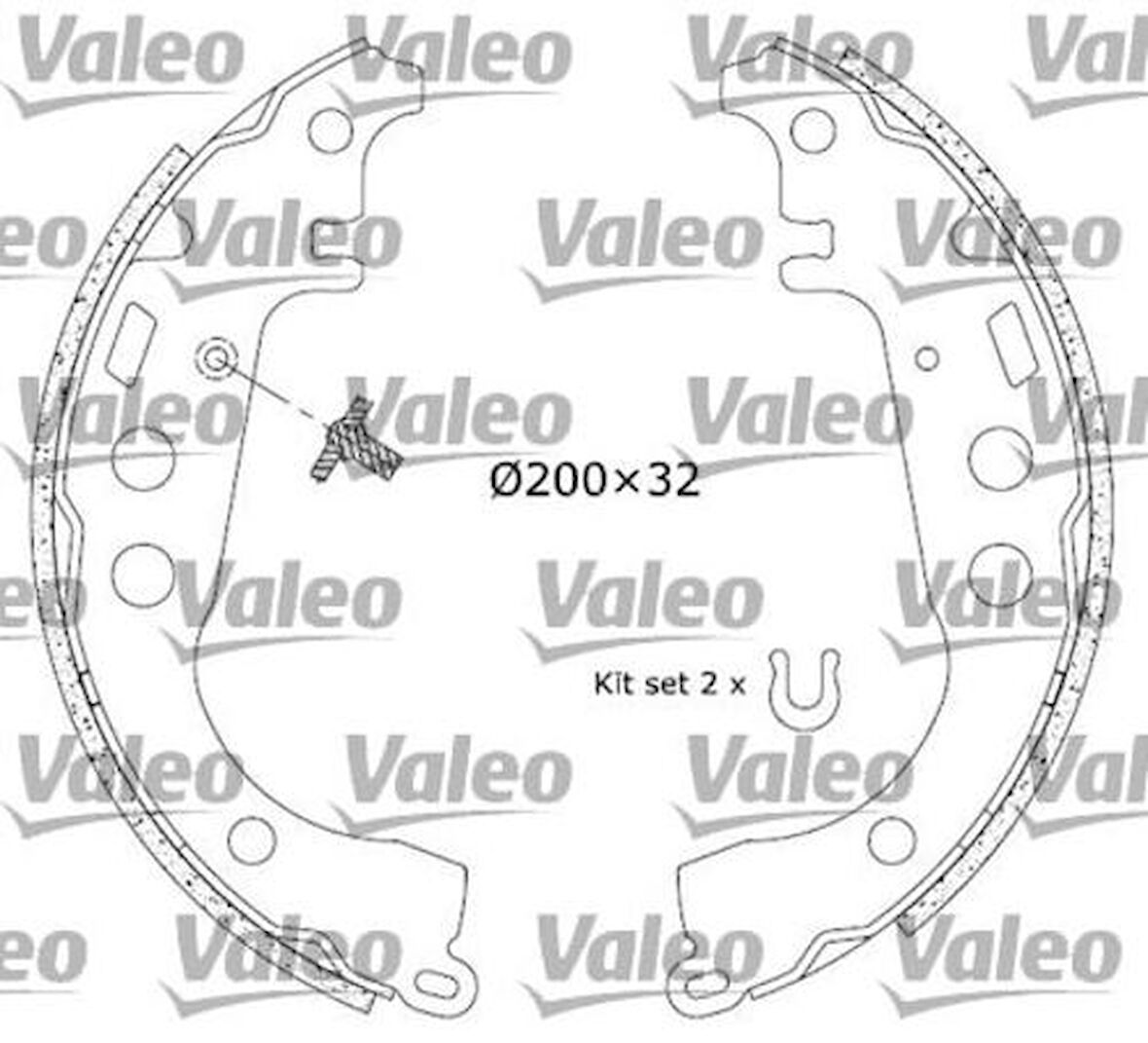 Valeo 562746 Arka Fren Balatası Pabuc Toyota Yarıs 99-04