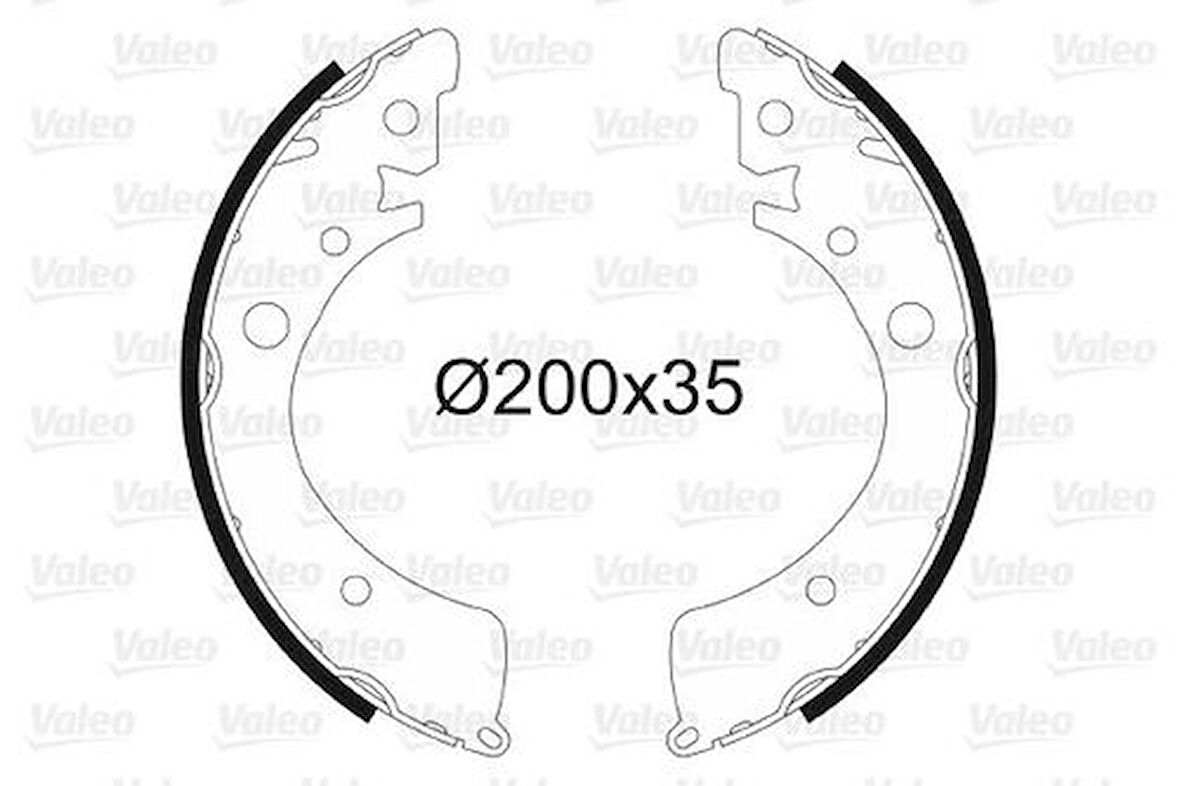 Valeo 562994 Fren Balatası Arka Kampana Civic V 91-95 Civic VI 95-01 Civic VII 01-05 Hr-V 98-Logo 99-02 200x36 3153S2H003