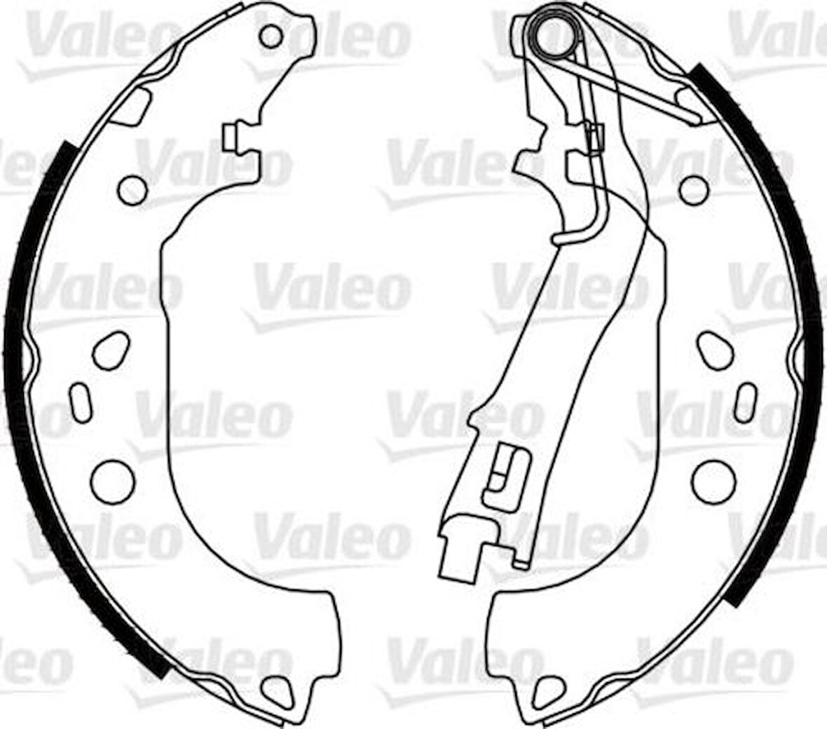 Valeo 564085 Arka Fren Balatası Pabuçlu Grande Punto Linea Fiorino 1.3JTD Multijet Grande Punto Linea 1.4 8V 06 07-Corsa D Nemo Bipper 1.4HDI 77364667