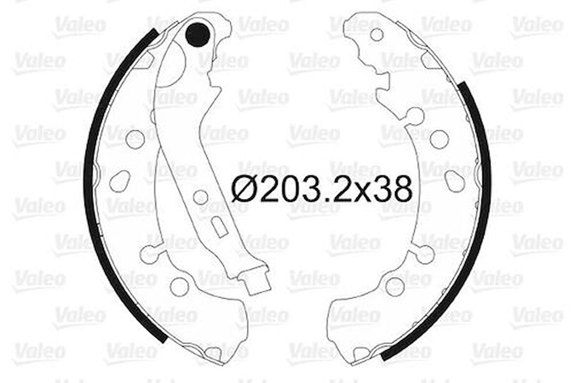 Valeo 564108 Arka Fren Balatası Kampana Fransa Montaj Toyota Yaris 05-Charade 11-203x38 44950D040