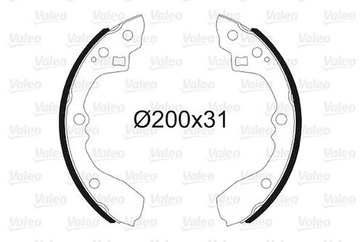 Valeo 564178 Fren Balatası Arka Kampana Kia Cerato 10-Rio 00-05 200x25 8315FDA01