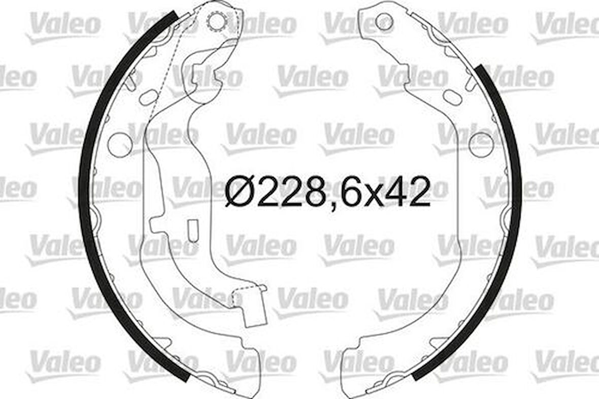 Valeo 564210 Arka Fren Balatası Pabuçlu Duster 4x4 Logan Clio II 1.2 1.2 16V 1.4 1.4 16V 1.5DCI 1.6 16V 1.9D 1 440605238R