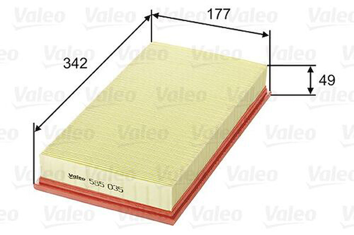 Valeo 585035 Hava Filtresi Peugeot 605 2.1 Td-Citroen XM 2.1 D12 Turbo 9401444108