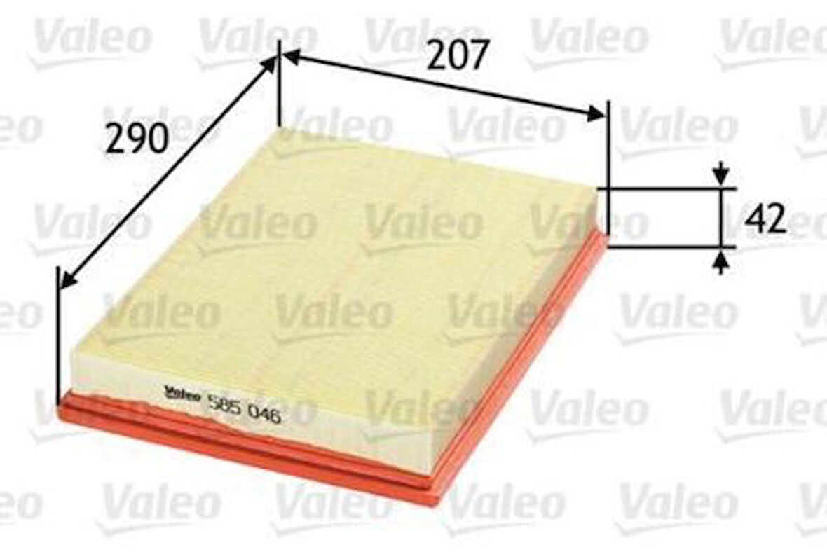 Valeo 585046 Hava Filtresi Corsa C 01-Meriva 03-Tigra B 1.3 CDTI 1.7 CDTI 1.7D TI Dizel Motorlar 93193036