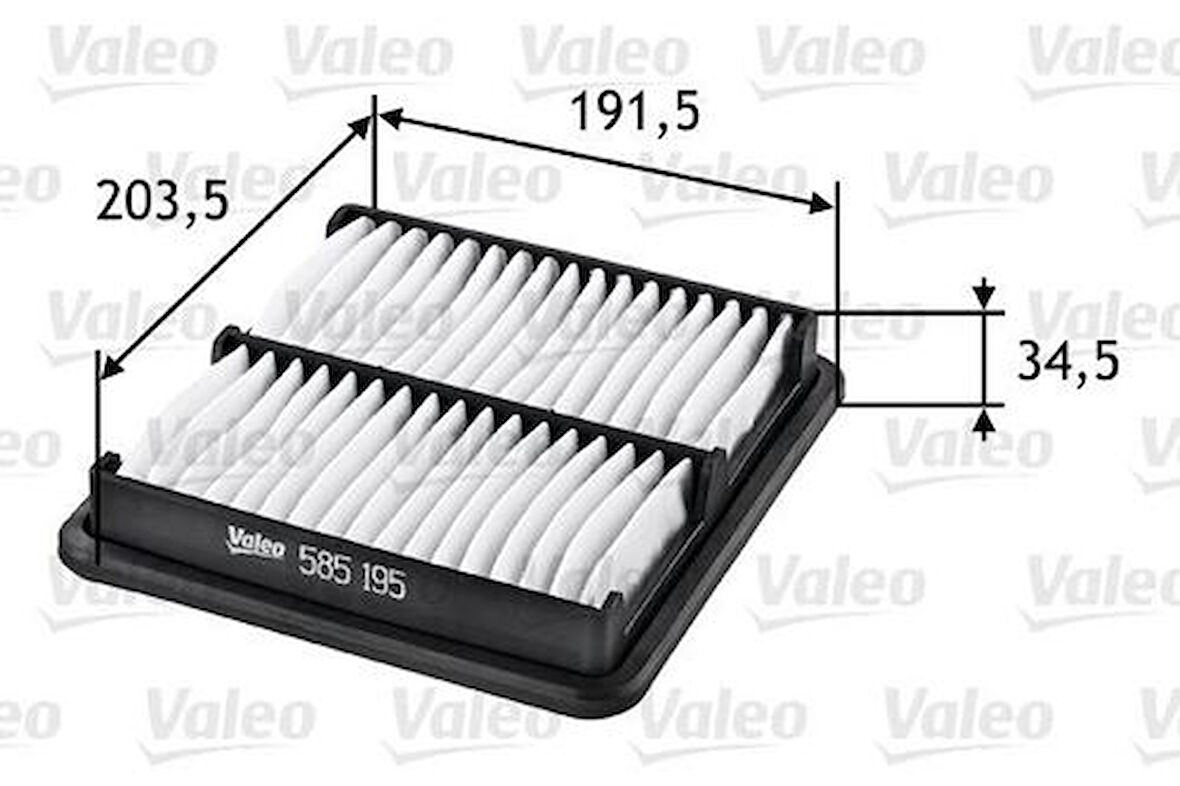 Valeo 585195 Hava Filtresi Daewoo Matiz 0.8 1.0 96314494
