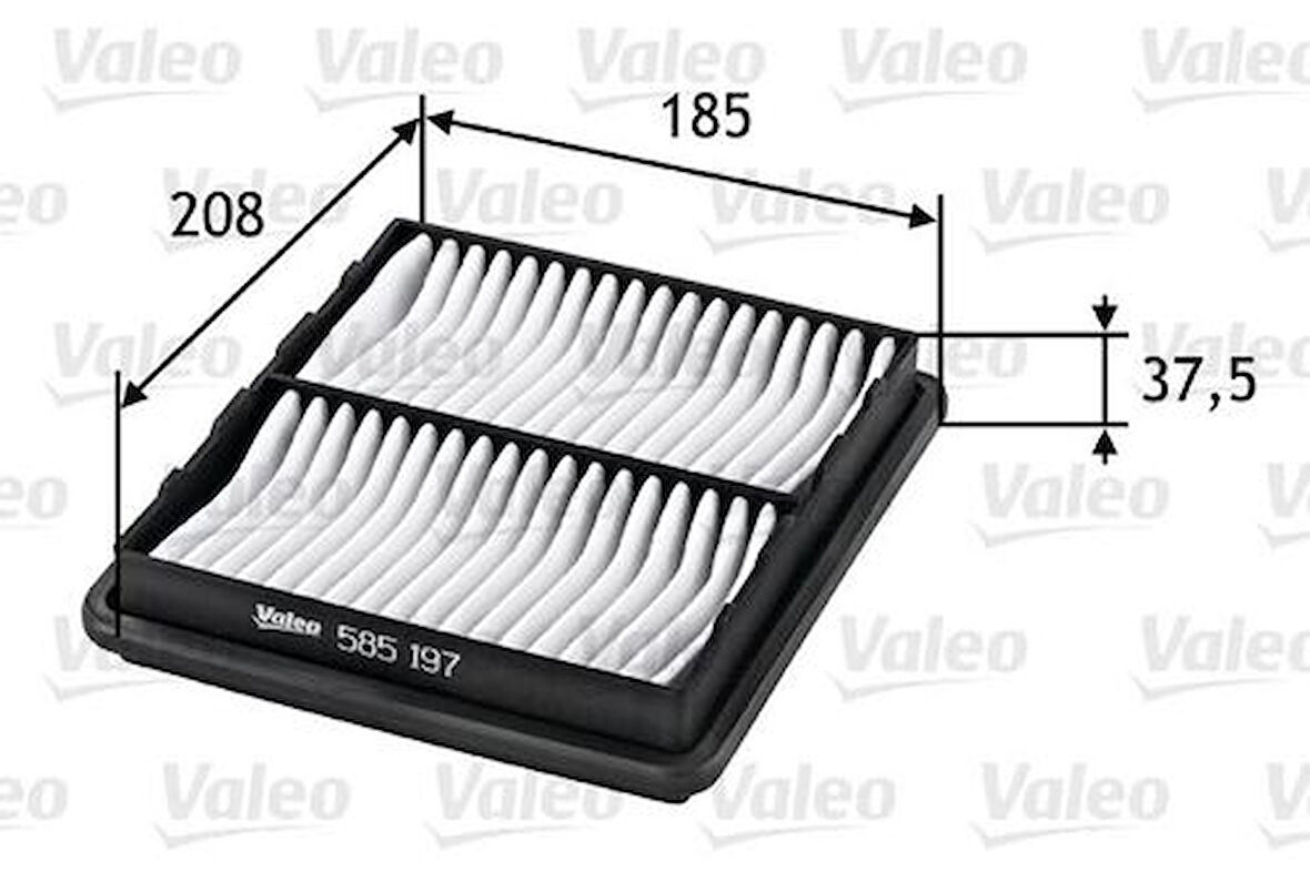 Valeo 585197 Hava Filtresi Honda Civic VI 1.5I-1.6L-1.4L 17220P07000