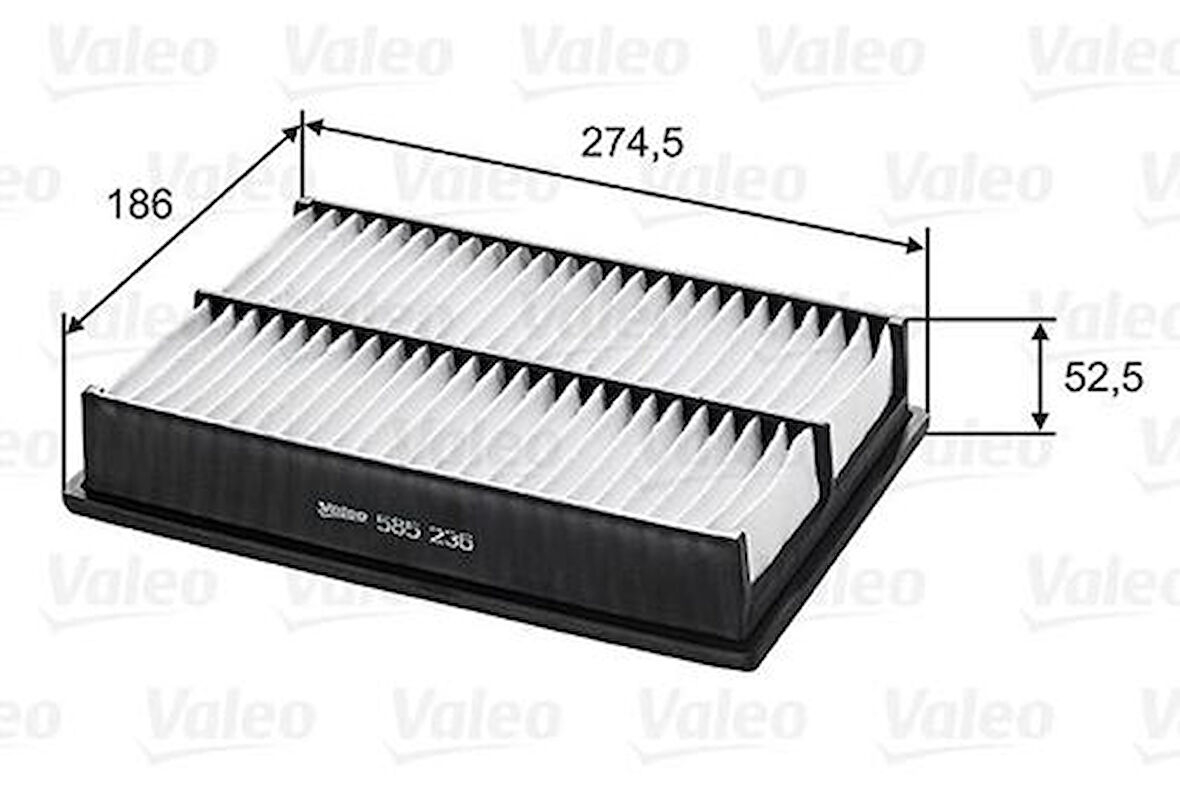 Valeo 585236 Hava Filtresi Mazda 3 2.0I 2.2CdVI 2.3Dısı LF5013Z40A