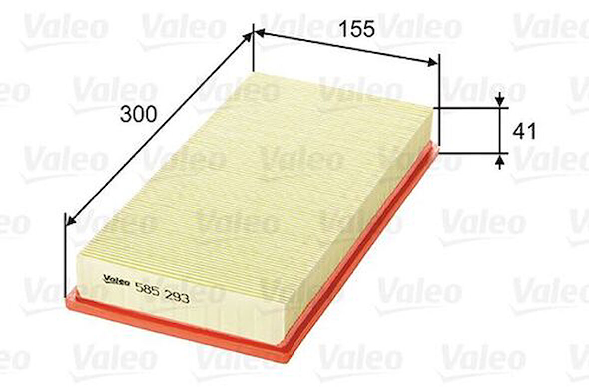 Valeo 585293 Hava Filtresi Golf V 1K1 1.4 FSI-Polo 9N 1.4 FSI-Touran 1T1-1T2 1.6 FSI 03C129620