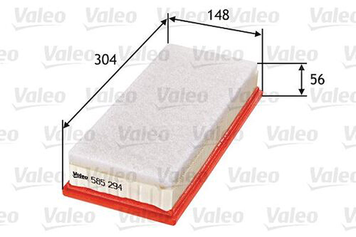 Valeo 585294 Hava Filtresi Toyota Yaris 1.4 D-4D-Urban Cruiser1.4-Verso 178010N040