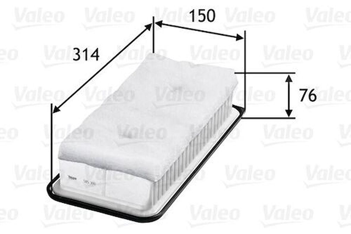 Valeo 585300 Hava Filtresi Toyota Yaris 1.4 D-4D 178010N020