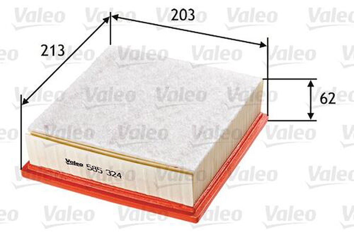 Valeo 585324 Hava Filtresi Alfa Romeo Mito 1.6 JTDM-Fiat Grande Punto 51830174