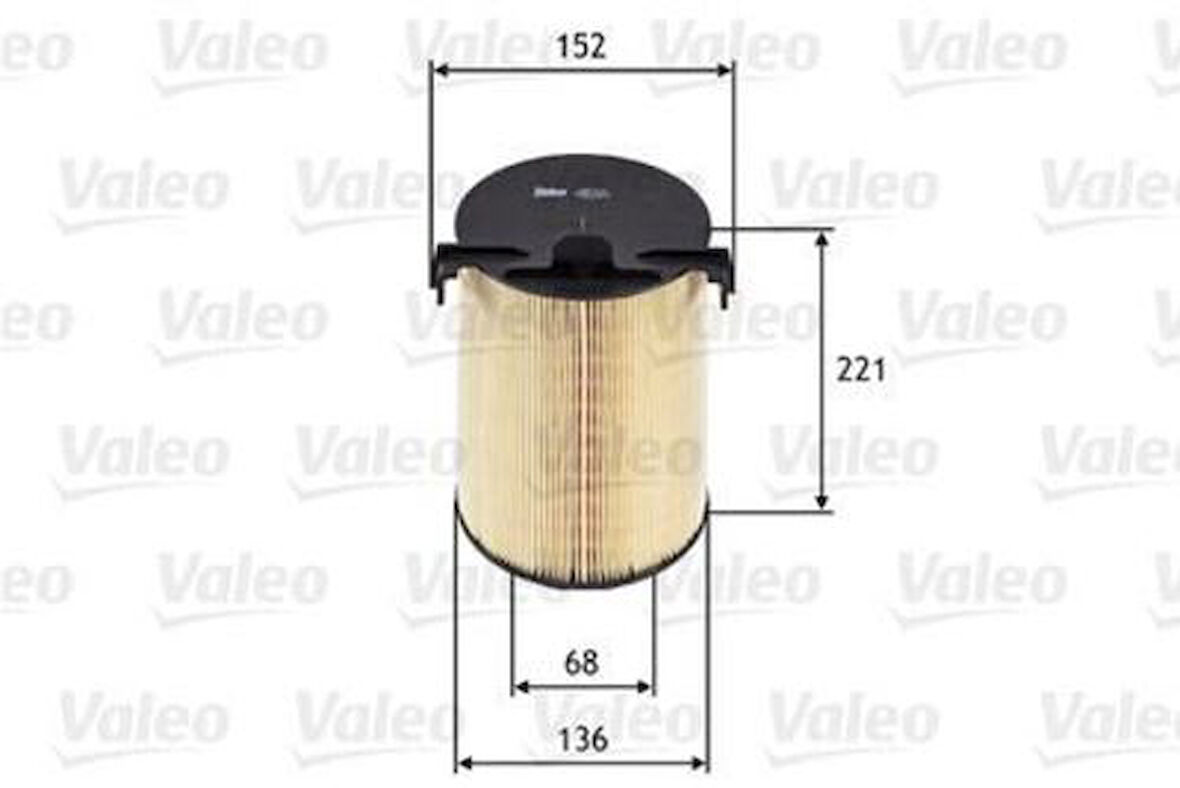 Valeo 585652 Hava Filtresi Caddy III Passat Golf V Jetta III Touran Tiguan Leon Octavia Altea 1.4TSI 1.6 2.0FSI 1F0129620
