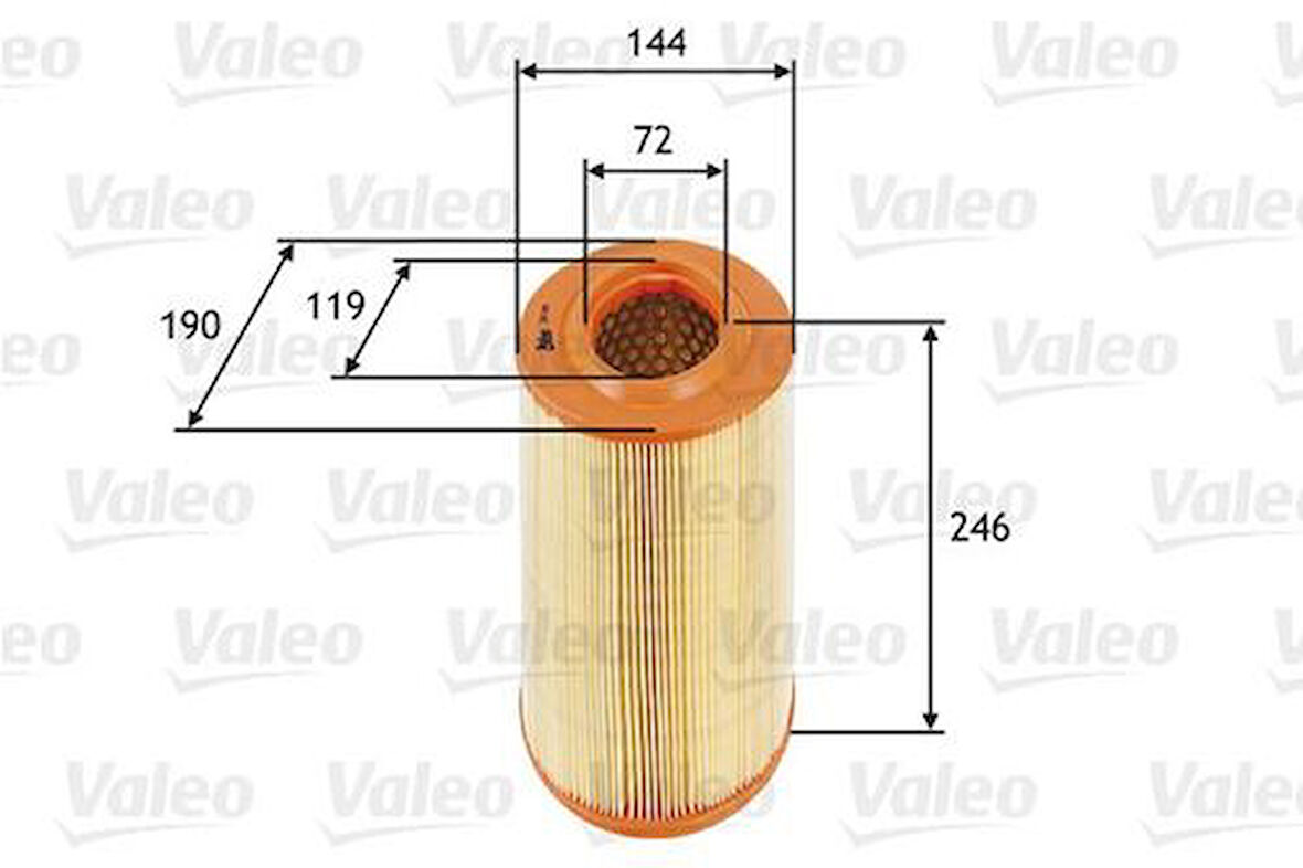 Valeo 585669 Hava Filtresi Alfa Romeo Alfa 159 55183562