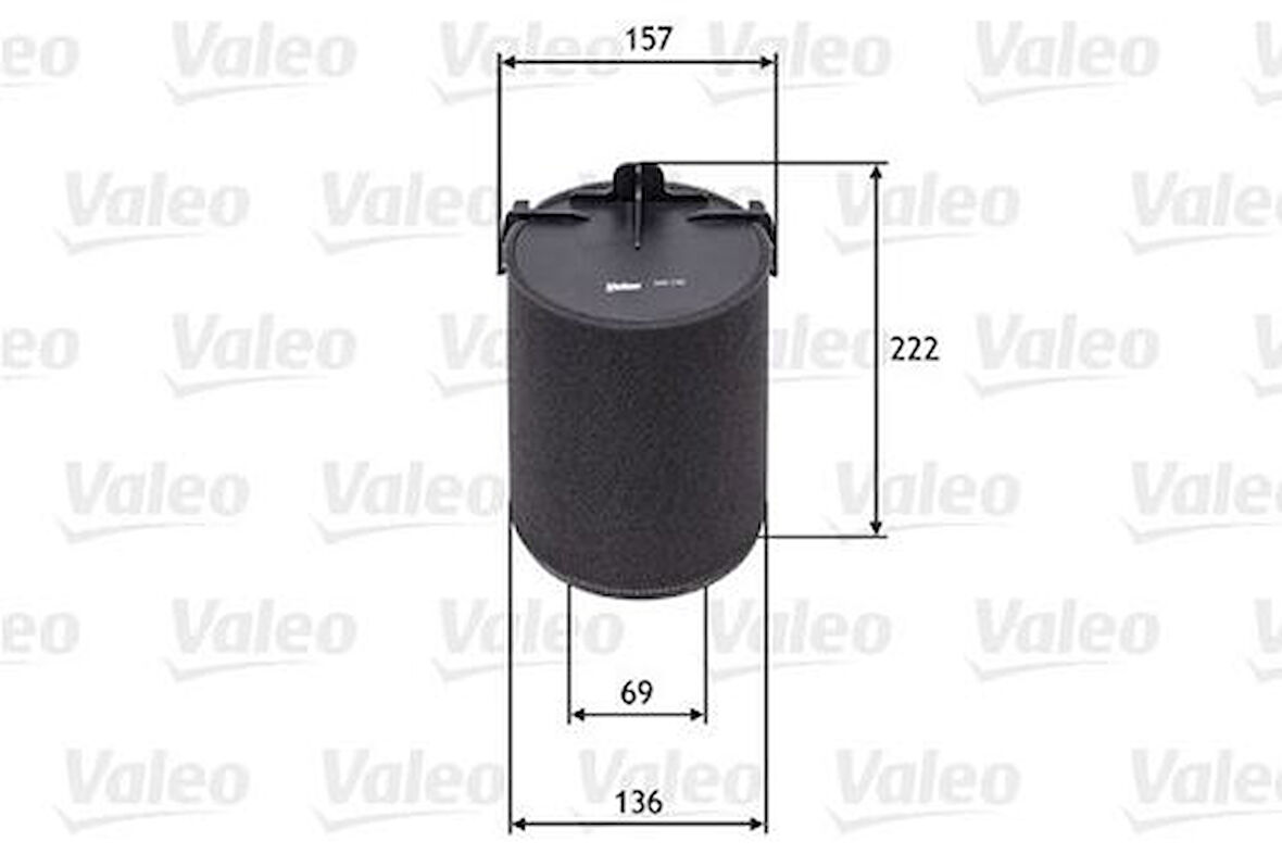 Valeo 585742 Hava Filtresi Golf Caddy III Passat Jetta III Touran Toledo III Octavia Leon1.2TSI 1.4TSI 1.6 2.0FSI 1K0129620C