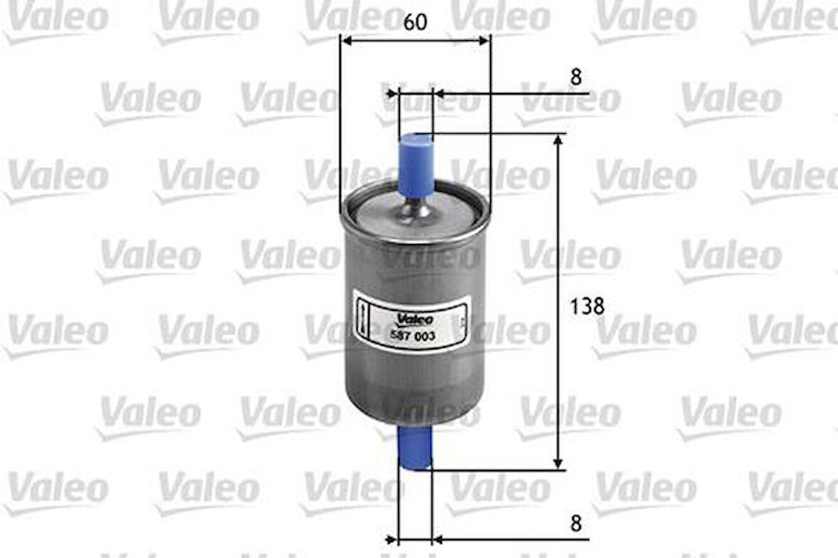 Valeo 587003 Yakıt Benzin Filtresi Polo 1.6 90-Astra F Vectra A Frontera A B Omega A X16XEL 20Ne X22Xe 5984093