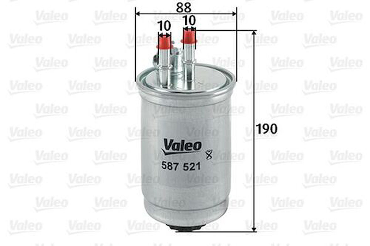 Valeo 587521 Yakıt Filtresi Mazot Ford Focus I 1.8 Tddı 2S419155AB