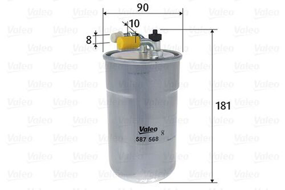 Valeo 587568 Yakıt Filtresi Mazot Corsa D 1.3 CDTI 06- JRB10003