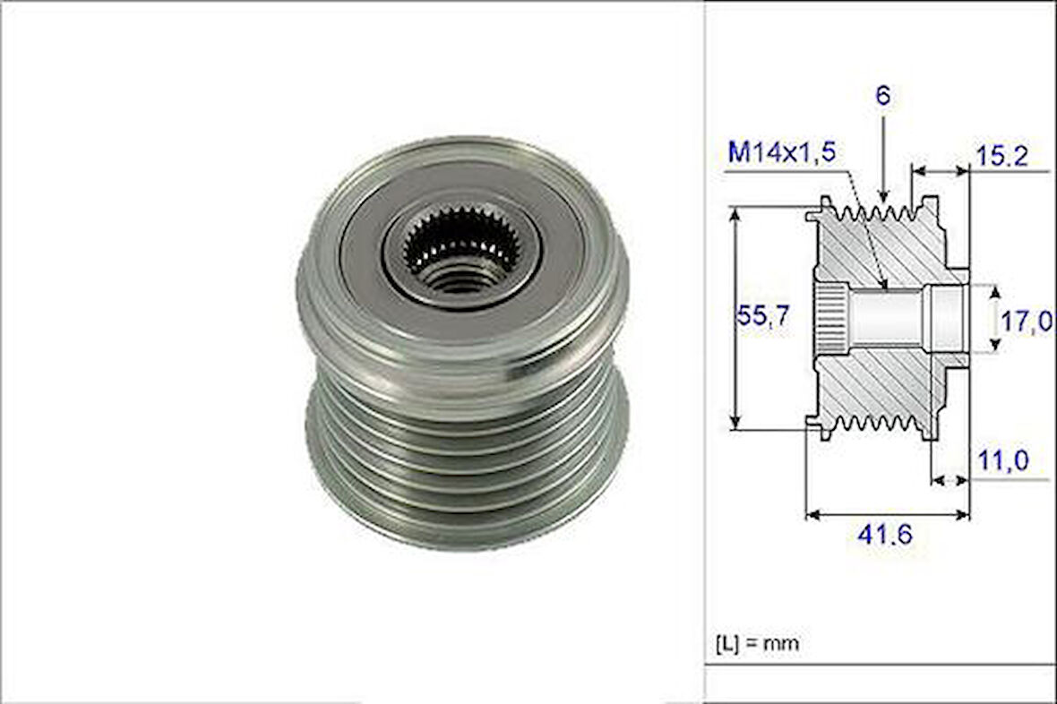 Valeo 588047 Alternatör Kasnağı Volvo S40 I 99-04 V40 99-03 30782701
