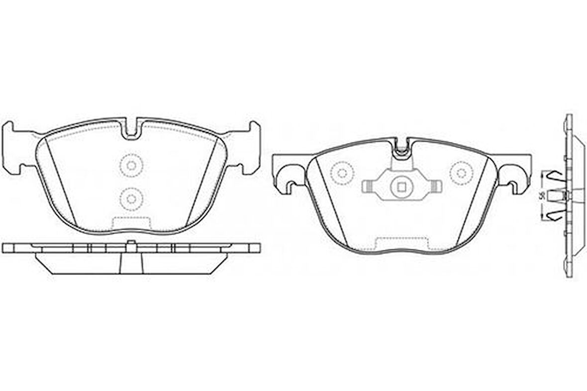 Valeo 670130 Fren Balatası Ön BMW E70 E71 F15 F85 F16 F85 4112413038