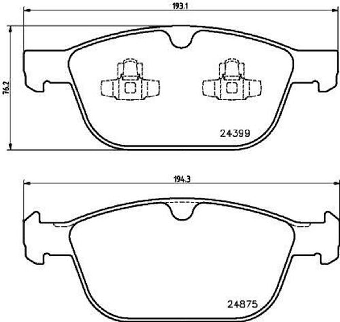 Valeo 670381 Ön Fren Balatası Volvo XC60 08-Xc90 2.4 D5 02-14 30793943