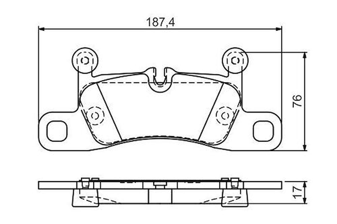 Valeo 670387 Arka Fren Balatası Touareg 7P5 3.6 V6 FSI 3.0V6 TSI Hybrid 4.2V8 FSI 3.0 V6 TDI 4.2 V8 TDI 01 10- 7P0698451A