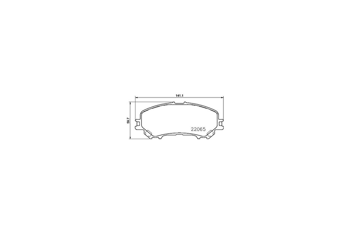 Valeo 670415 Ön Fren Balatası Nissan Qashqai J11 Kasa 2013-XTrail 2014- Renault Kadjar 2015- 410604EA0A