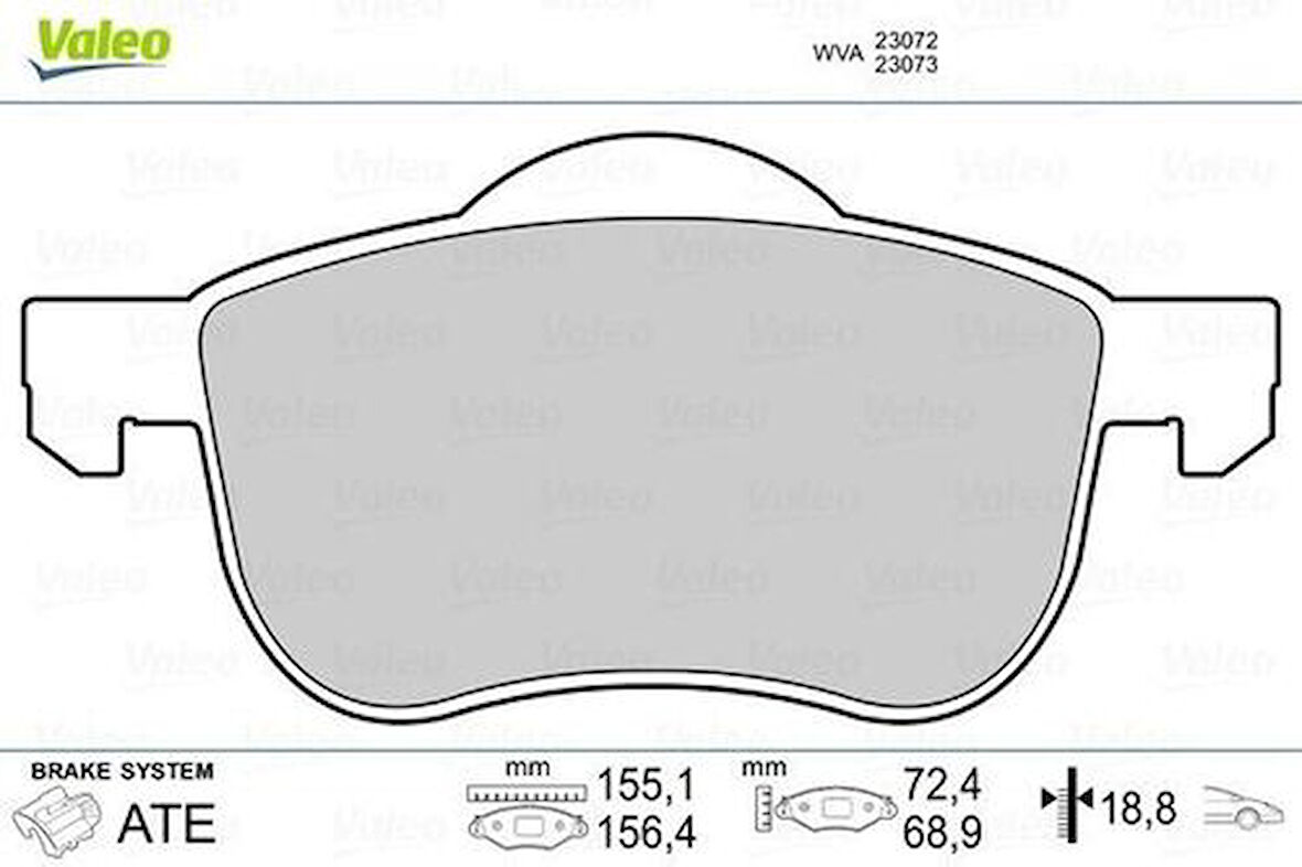Valeo 670479 Ön Fren Balatası Volvo S60 01-S80 98 06 V70 I II 97-XC70 00- 272401