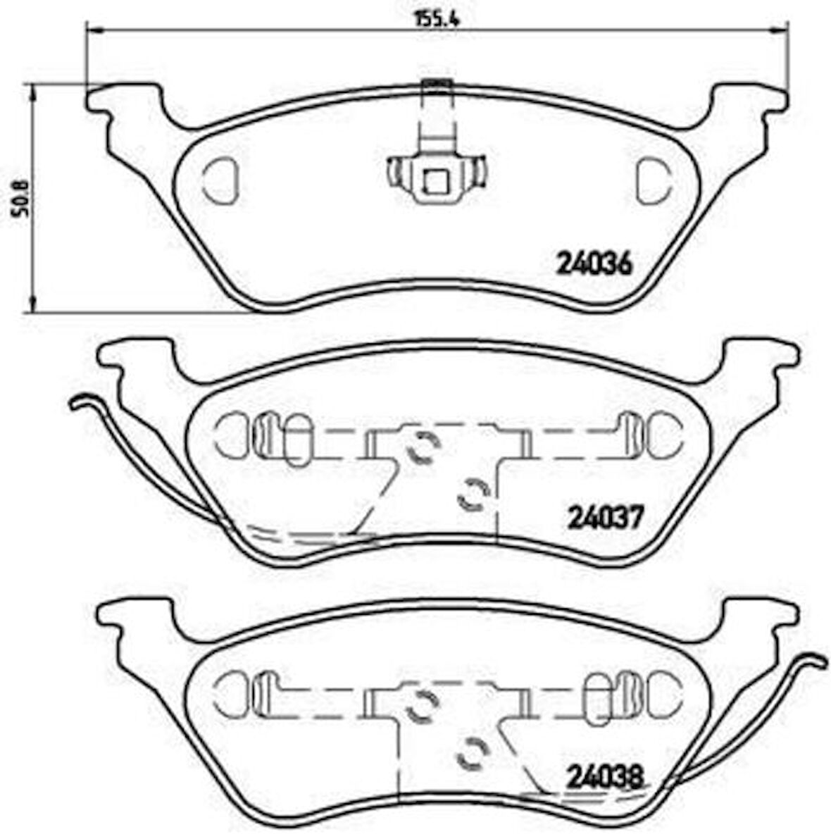 Valeo 670755 Disk Fren Balatası Arka Chrysler Usa Grand Voyager 2.4 3.3 2.5D 2.8D 02 00-02 08 5071948AA