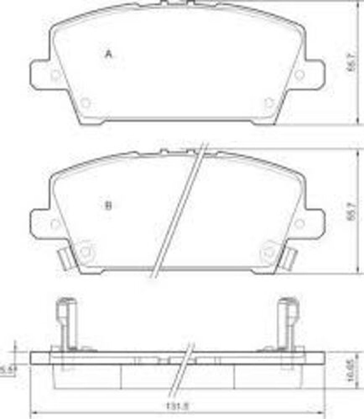 Valeo 670803 Ön Fren Balatası Honda Civic Hatcback 2006-Civic Sedan 2012- 45022SMGE00