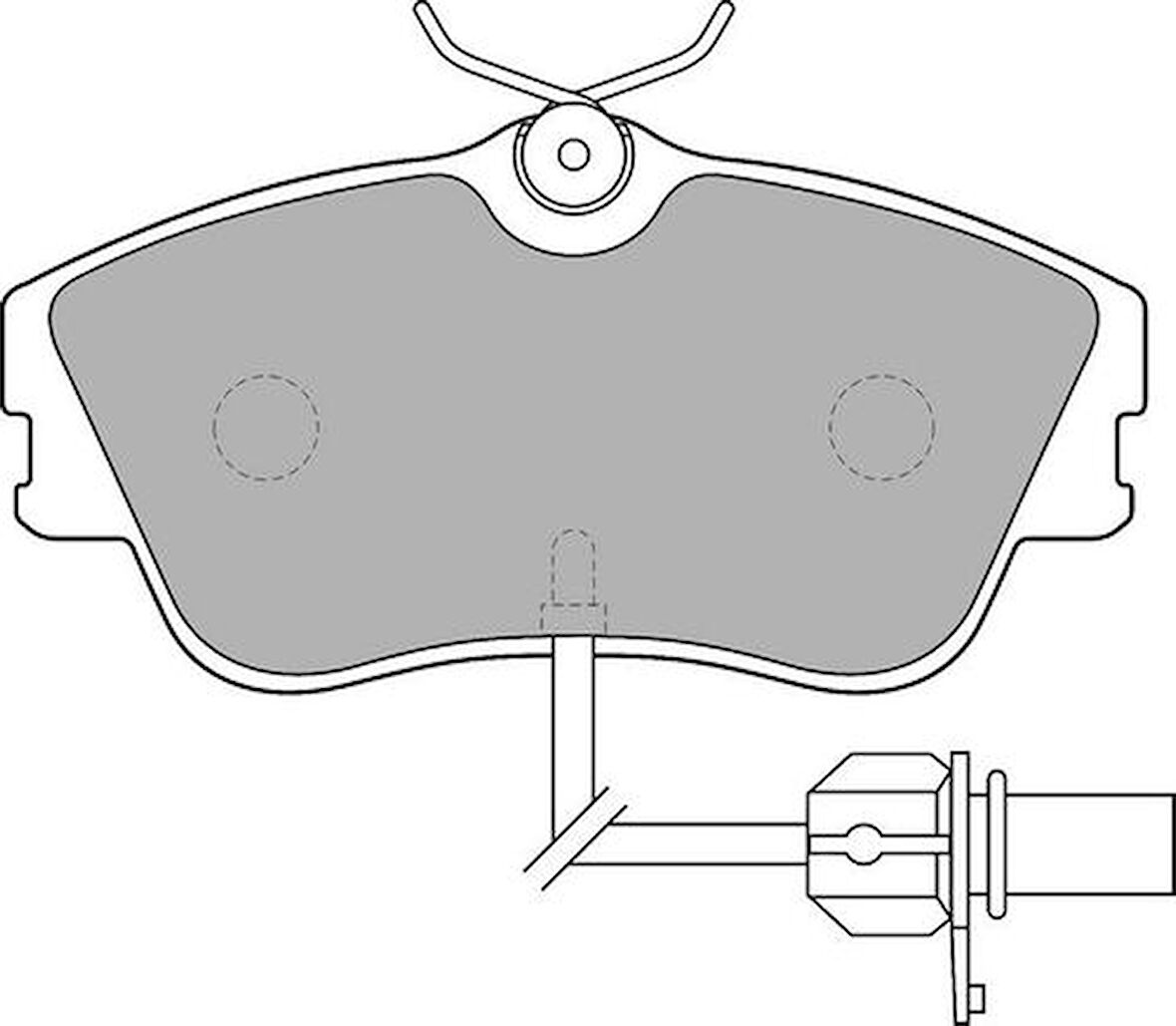 Valeo 670814 Ön Fren Balatası 15 Transporter T4 90-03 Kablolu 7D0698151G