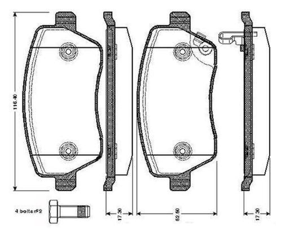 Valeo 670847 Ön Balata Fırst Opel Agila-Suzuki Splash1.0-1.2-1.3CDTI08 Suzuki Swift1.3-1.5-1.605 93192962