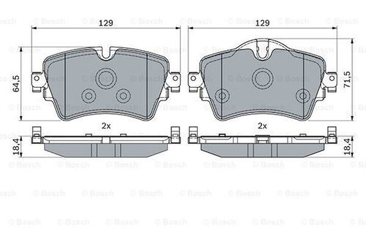 Valeo 671419 Fren Balatası Ön BMW F45 F46 14-Mini F55 F56 F57 13- 34106874034