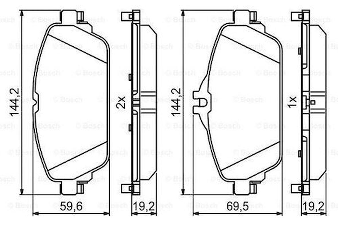Valeo 671774 Fren Balatası Ön W205 14-S205 14-C205 15-A205 16-W213 16-S213 16-A238 17- A00004203002