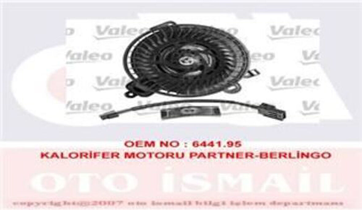 Valeo 698046 Kalorifer Motoru Partner P306 Berlingo XUD9 98 00 6441.95