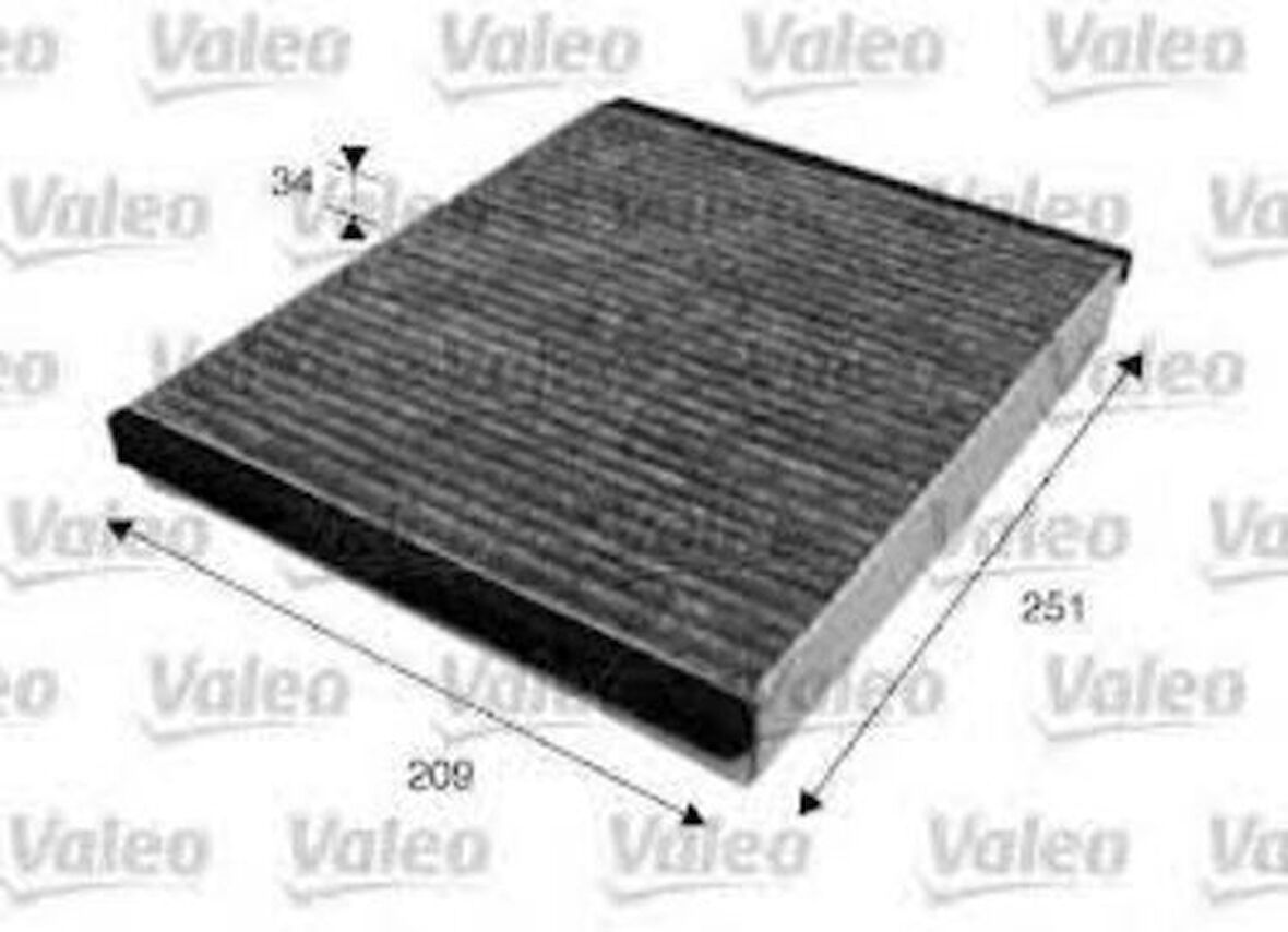Valeo 715628 Polen Filtresi Karbonlu Focus II 1.6TDCI 1.8 2.0 2004-2012 Volvo S40 C70 V50 C30 2004-2012 1452346