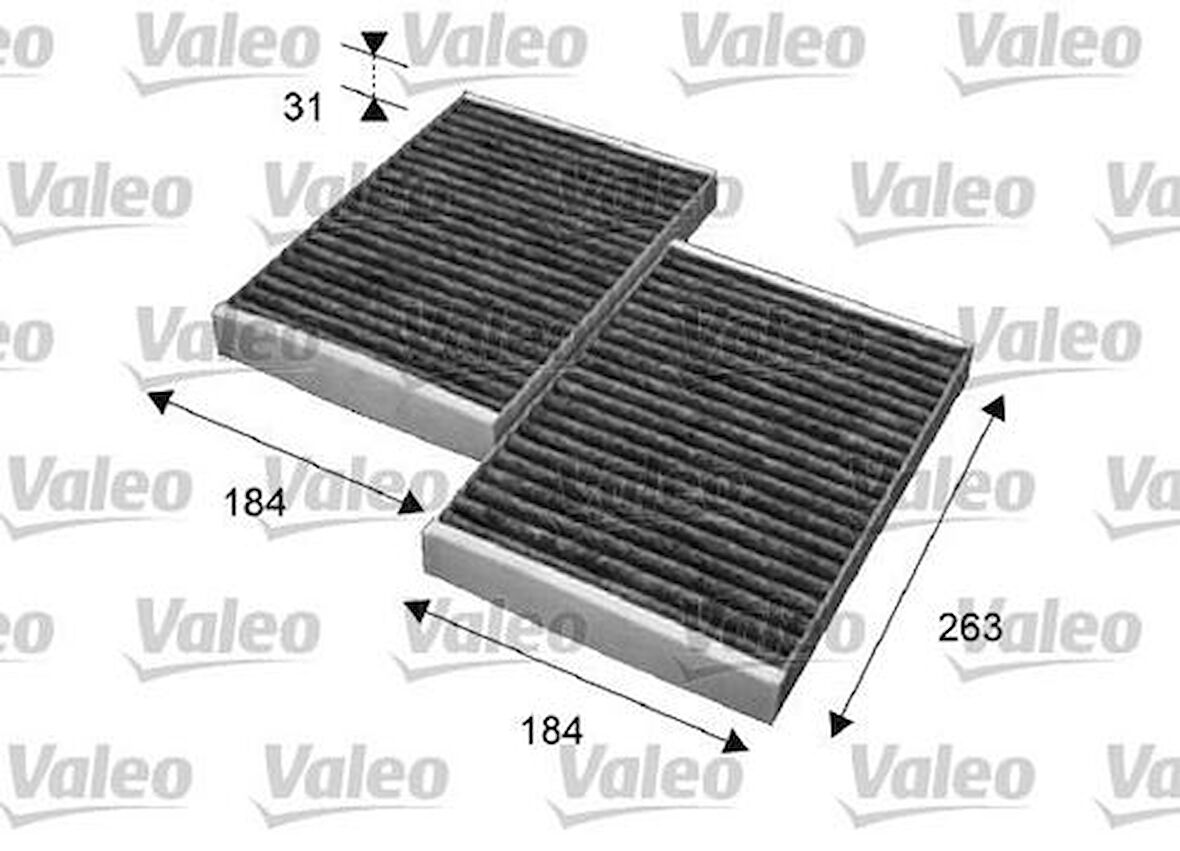 Valeo 715643 Polen Filtresi Takım Karbonlu C215 99-06 W221 05-13 C216 06-13 W222 13 17-C217 14-16 2218300018