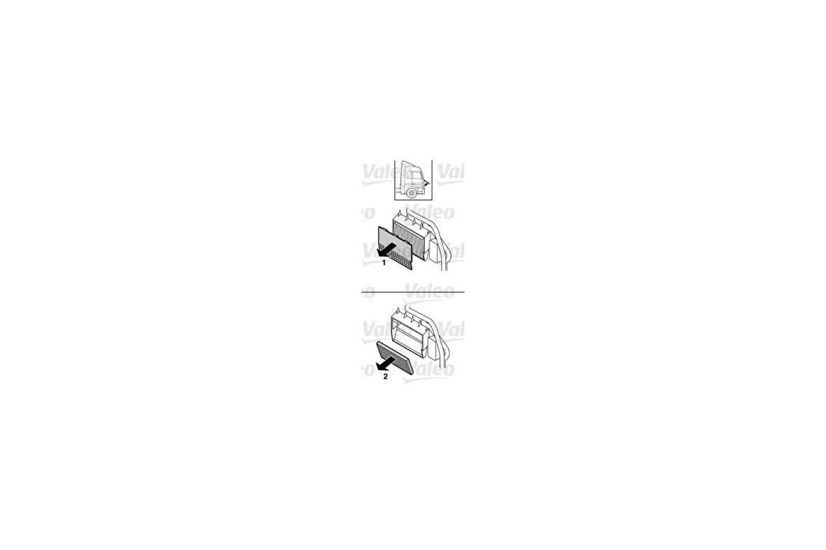 Valeo 716019 Polen Filtresi Mercedes Benz 1840 LS Axor 3028 Axor 9408350047