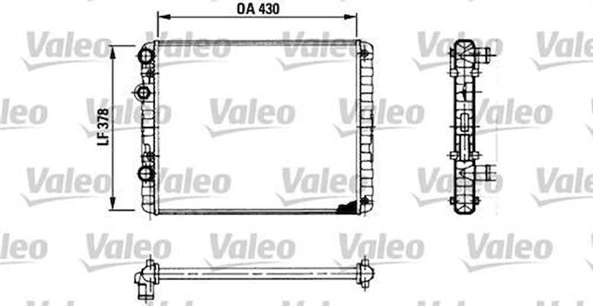Valeo 730956 Motor Su Radyatörü Polo Polo Classic Lupo Cordoba Arosa 1.0.1.4 1.7 1.9 Klimasız 430x378x33 6N0121253K