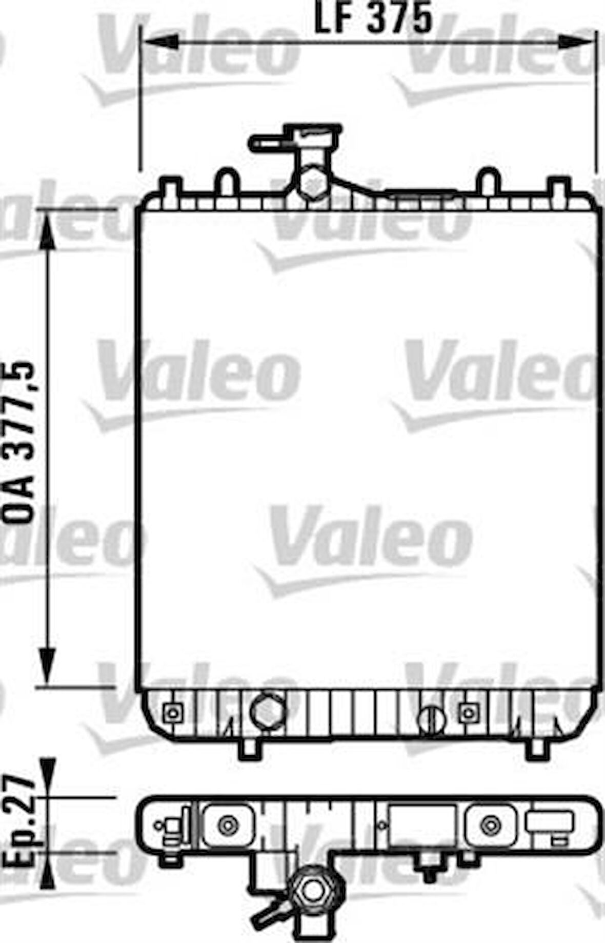 Valeo 732694 Motor Su Radyatörü Agila A Z10Xe Z12Xe 1300220
